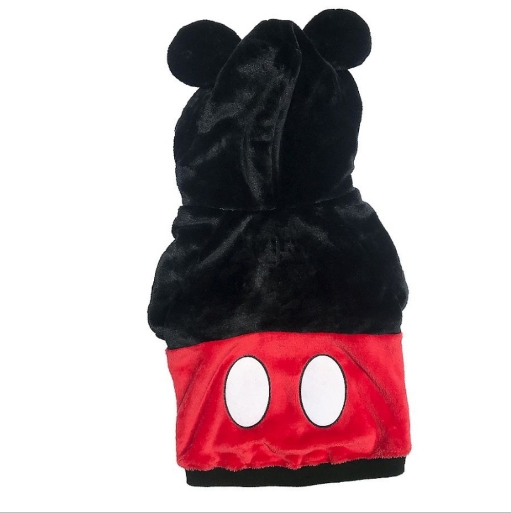 Disney mickey mouse pet fuzzy hoodie New m L - Picture 3 of 3